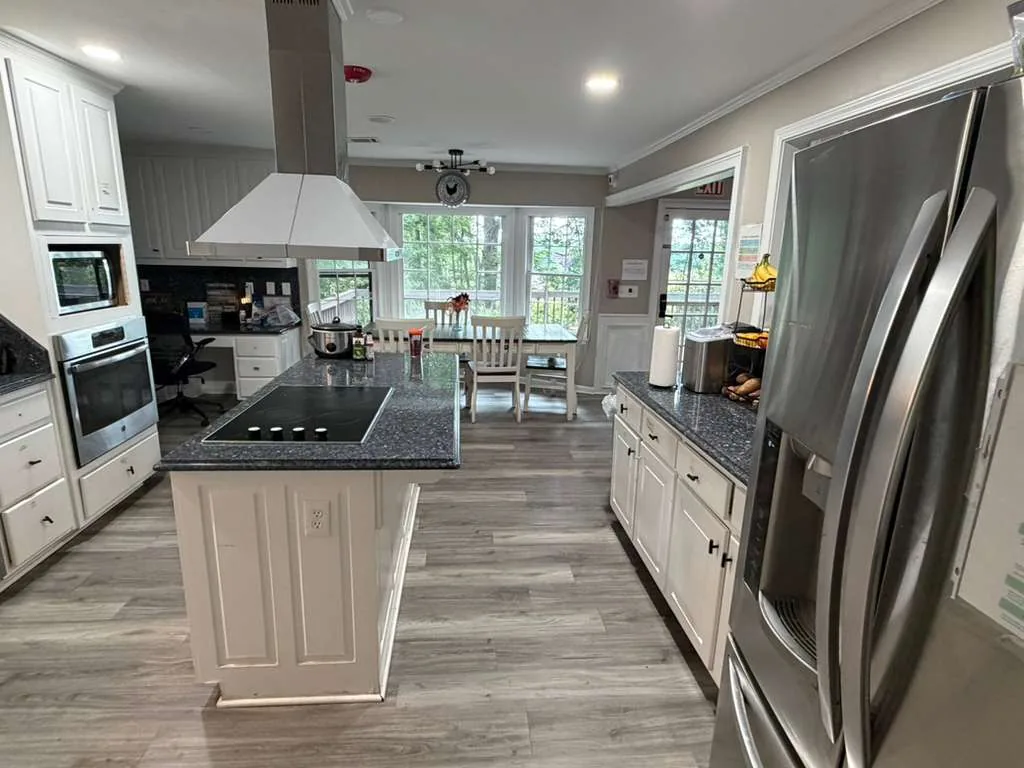 Comfort Cove kitchen where home-cooked meals are prepared.