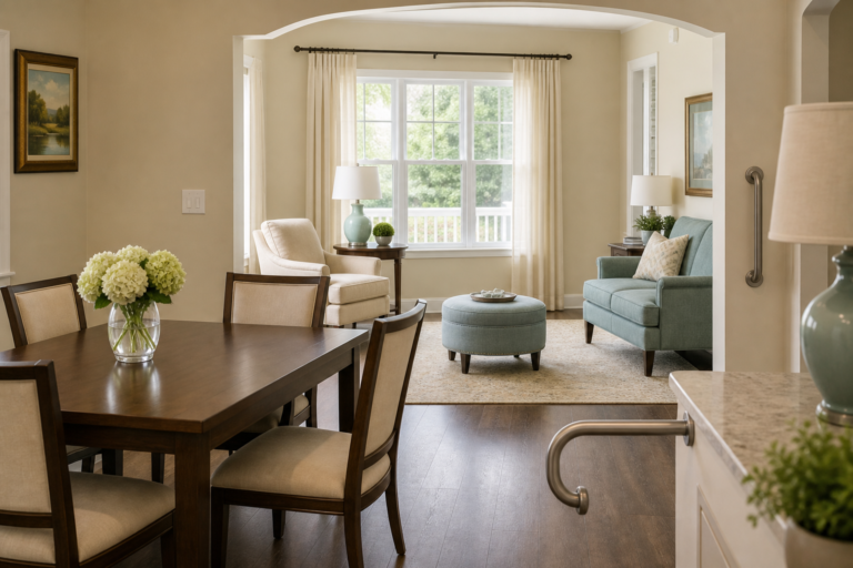 Comfortable residential senior care living area in Lawrenceville